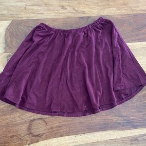 RARE Brandy Melville burgundy skirt